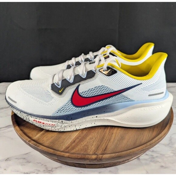 New Nike Air Zoom Pegasus 41 White Red Blue Shoes (HJ9068 100) Men\'s Size 7 main image 8